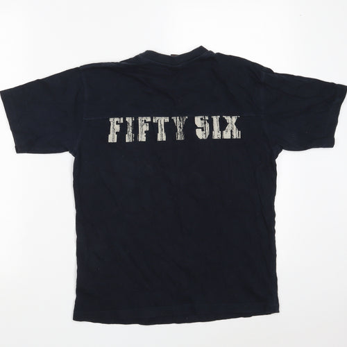 NEXT Boys Black  100% Cotton Basic T-Shirt Size 10 Years Round Neck  - 56 - Fifty Six