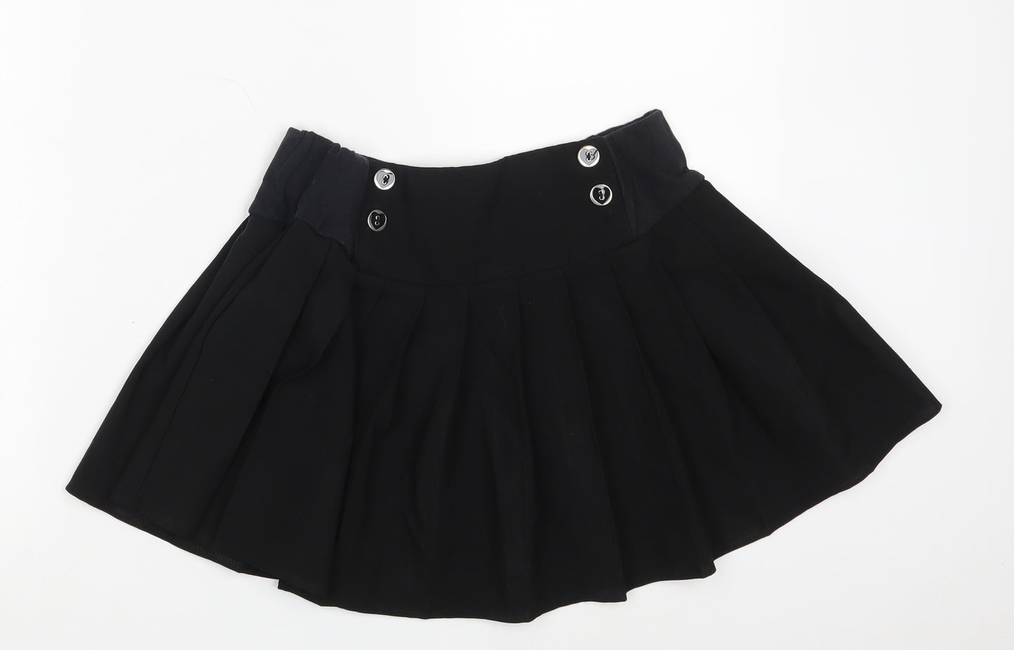 Tammy Girls Black  Polyester Mini Skirt Size 13 Years  Regular