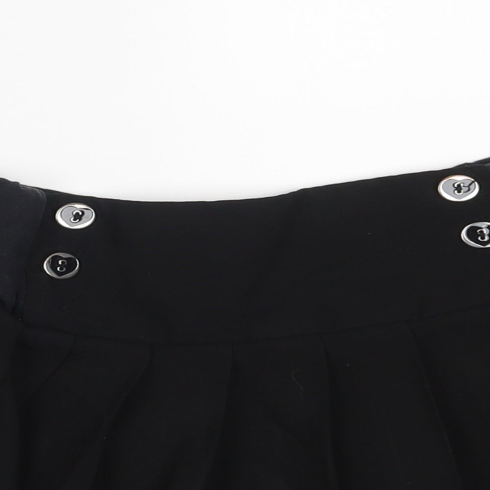 Tammy Girls Black  Polyester Mini Skirt Size 13 Years  Regular