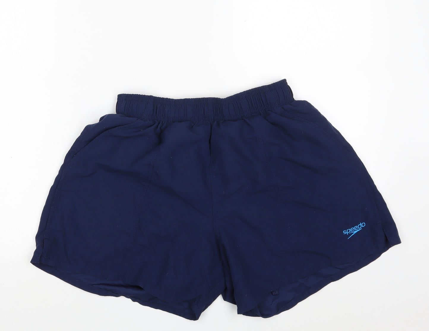 Speedo Mens Blue  Polyester Sweat Shorts Size M  Regular Drawstring - Inside leg 5in