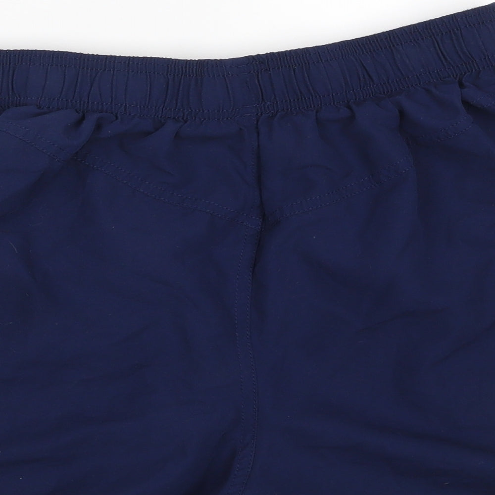 Speedo Mens Blue  Polyester Sweat Shorts Size M  Regular Drawstring - Inside leg 5in