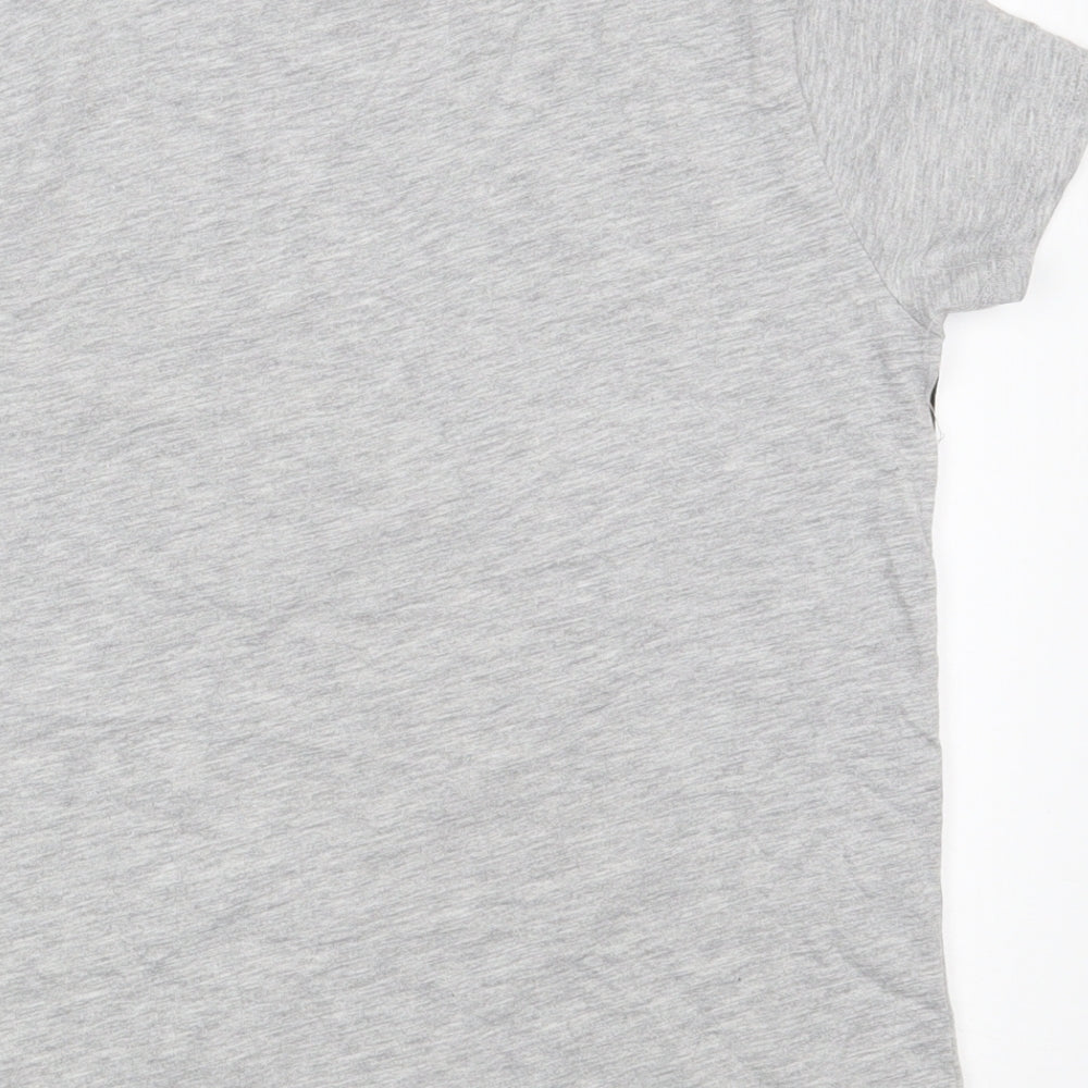 Primark Boys Grey  Cotton Basic T-Shirt Size 6-7 Years Round Neck  - Mickey Mouse