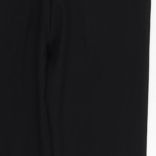 TU Mens Black  Polyester Chino Trousers Size 34 in L33 in Regular Zip