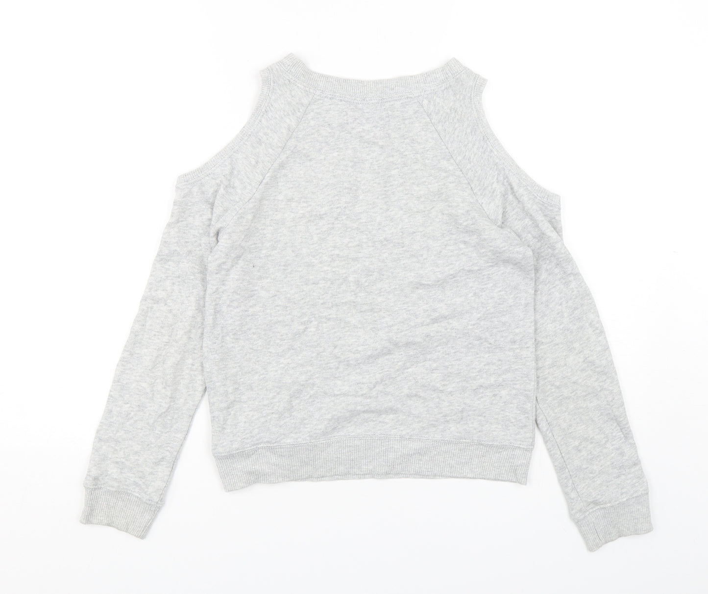 Abercrombie & Fitch Girls Grey  Cotton Pullover Sweatshirt Size 11-12 Years  Pullover