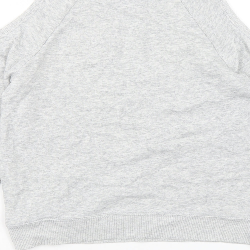 Abercrombie & Fitch Girls Grey  Cotton Pullover Sweatshirt Size 11-12 Years  Pullover