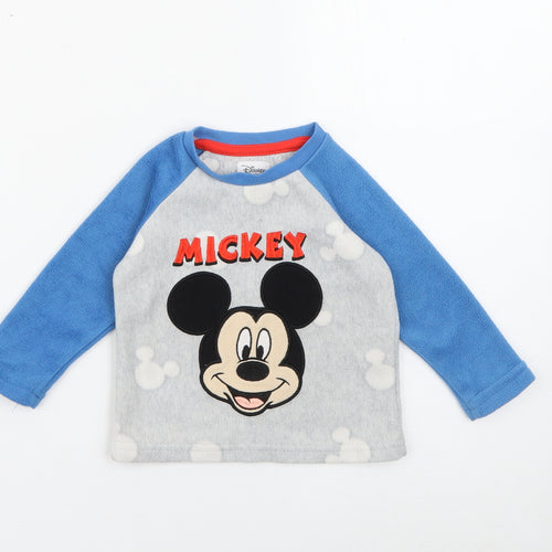 Primark Baby Blue  Polyester Pullover Jumper Size 6-9 Months   - Disney Mickey Mouse