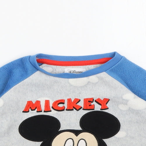 Primark Baby Blue  Polyester Pullover Jumper Size 6-9 Months   - Disney Mickey Mouse