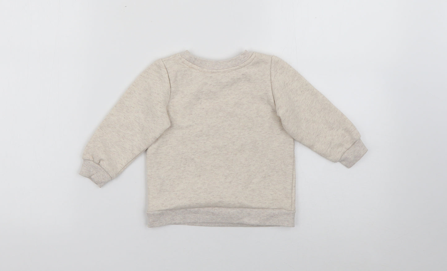 Primark Baby Beige  Cotton Pullover Jumper Size 12-18 Months   - Be Kind