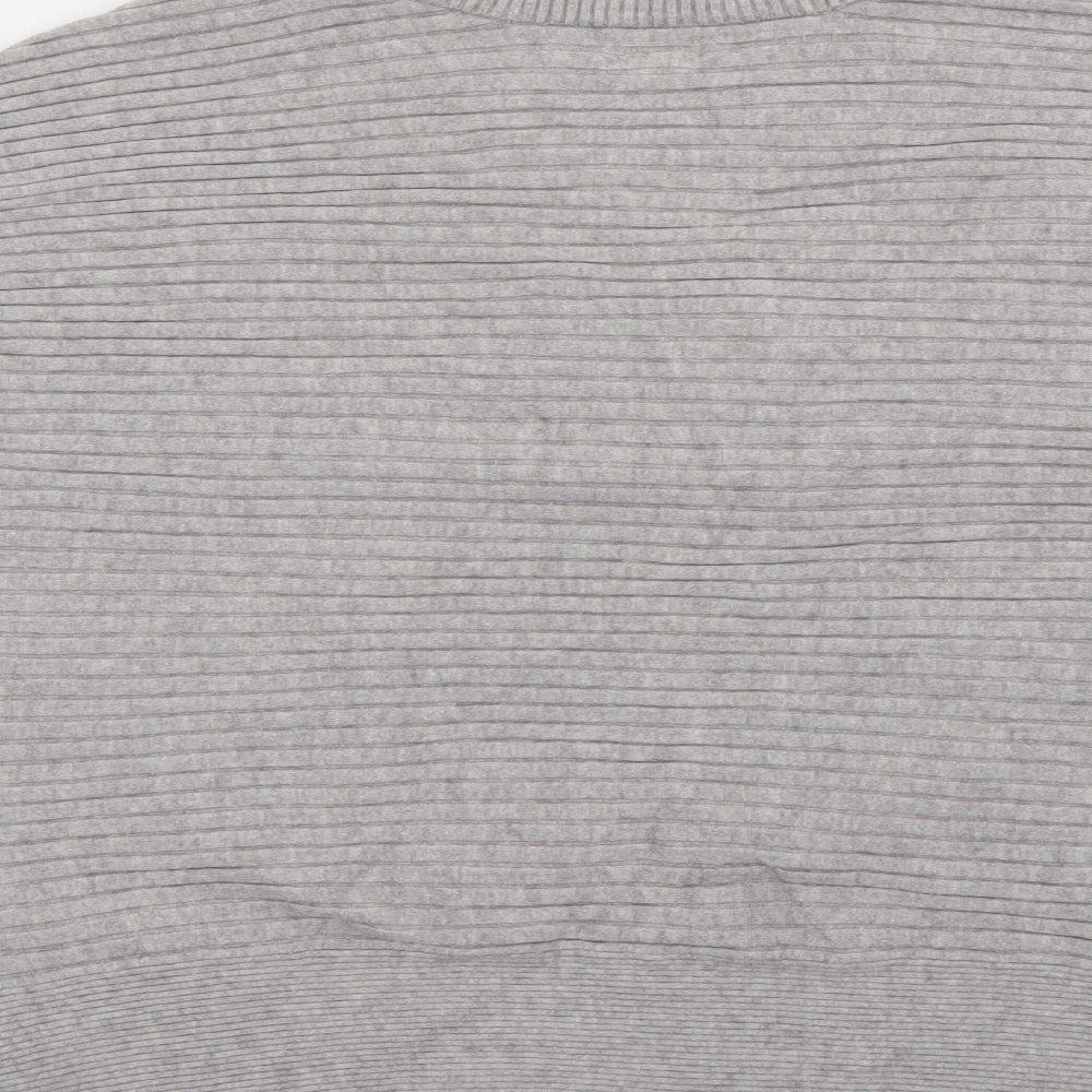 River Island Womens Grey V-Neck  Viscose Pullover Jumper Size M