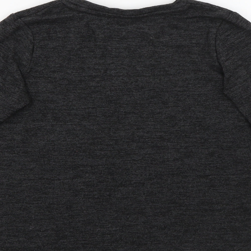 George Girls Grey Round Neck  Polyester Pullover Jumper Size 8-9 Years   - Unicorn