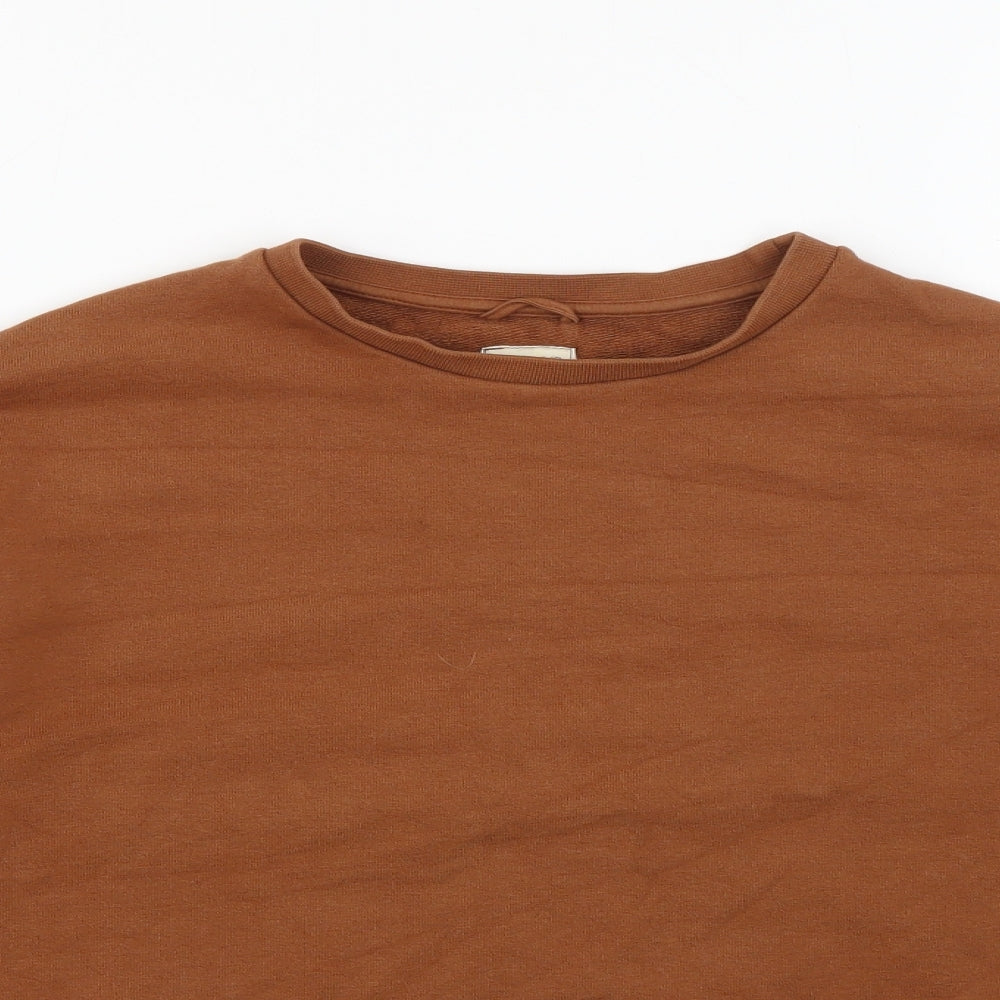 Play Up Girls Brown  Cotton Pullover Sweatshirt Size 12 Years