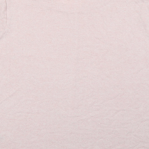 Marks and Spencer Womens Pink Crew Neck  Viscose Pullover Jumper Size 12