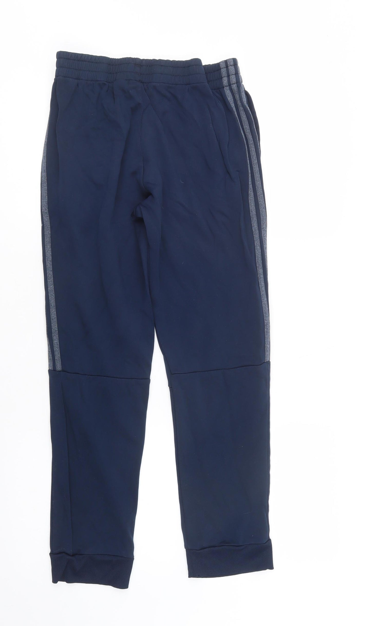 adidas Womens Blue  Polyester Jogger Trousers Size M L27 in Regular