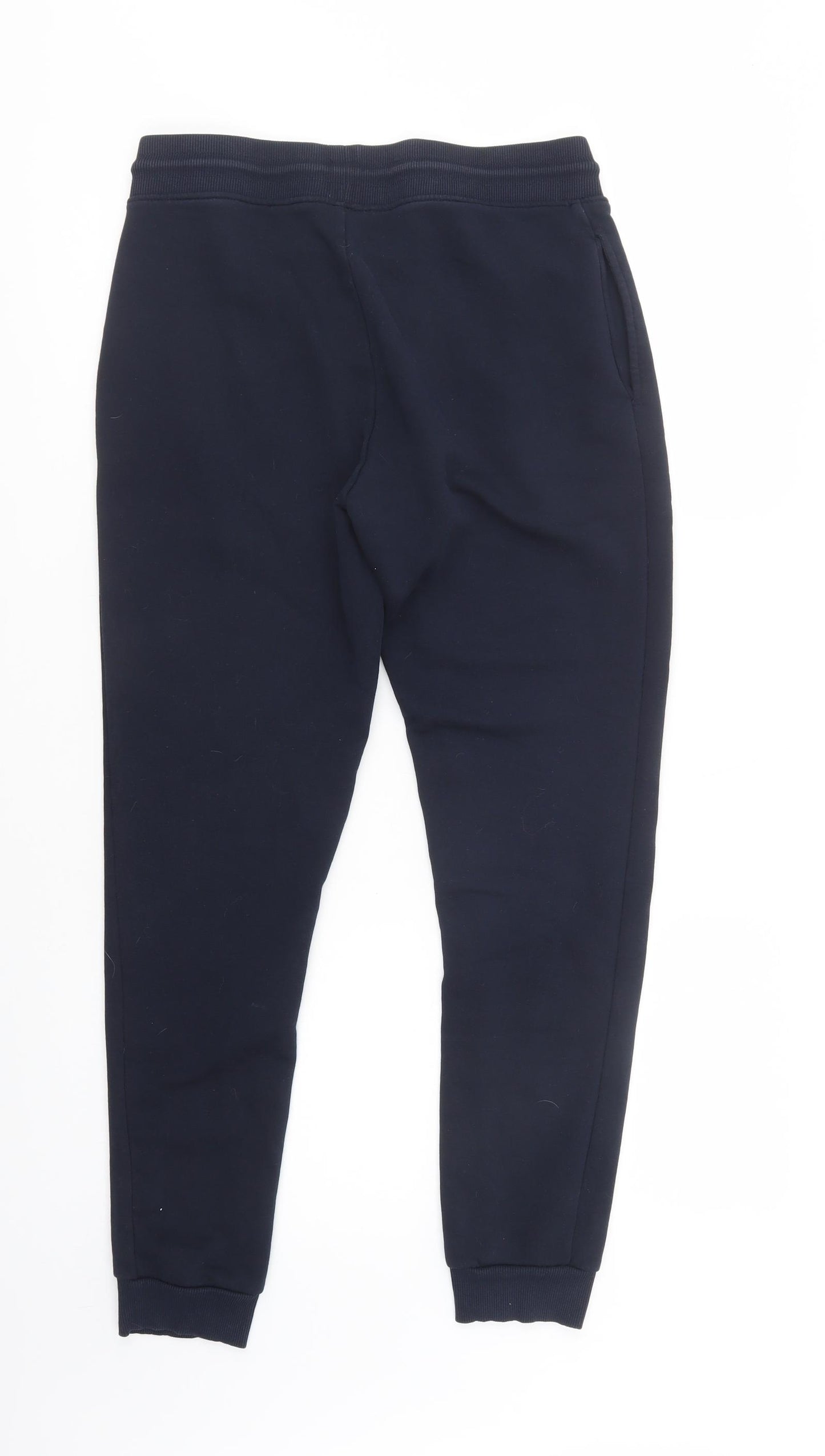 JACK & JONES Mens Blue  Polyester Jogger Trousers Size S L30 in Regular Drawstring