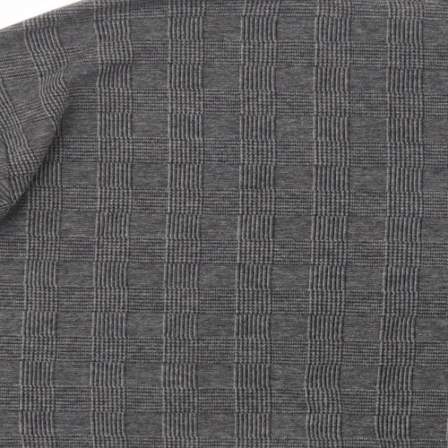 Papaya Womens Grey Check Polyester Top Lounge Set Size L  Drawstring