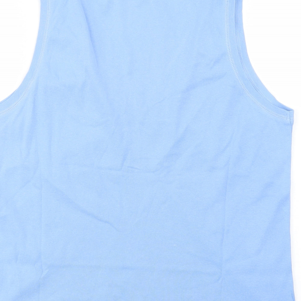 George Womens Blue  Cotton Basic Tank Size 20 V-Neck