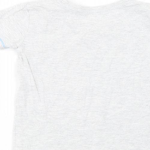 Dunnes Stores Boys Grey  Cotton Basic T-Shirt Size 2-3 Years Crew Neck Pullover - One Cool Dude