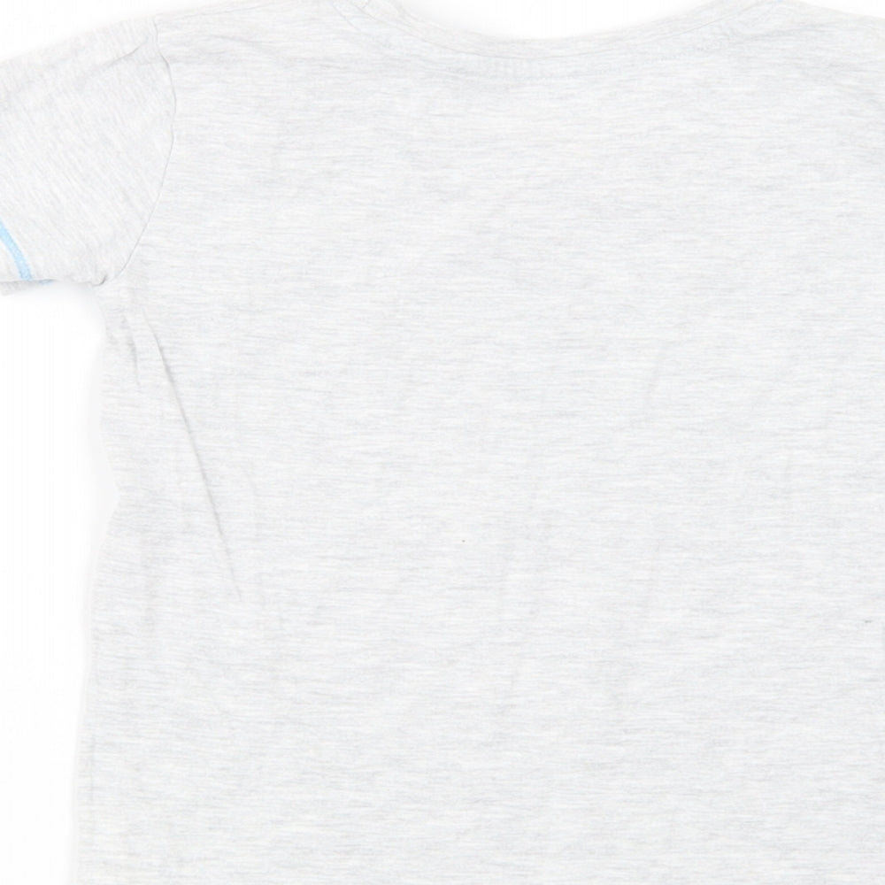 Dunnes Stores Boys Grey  Cotton Basic T-Shirt Size 2-3 Years Crew Neck Pullover - One Cool Dude