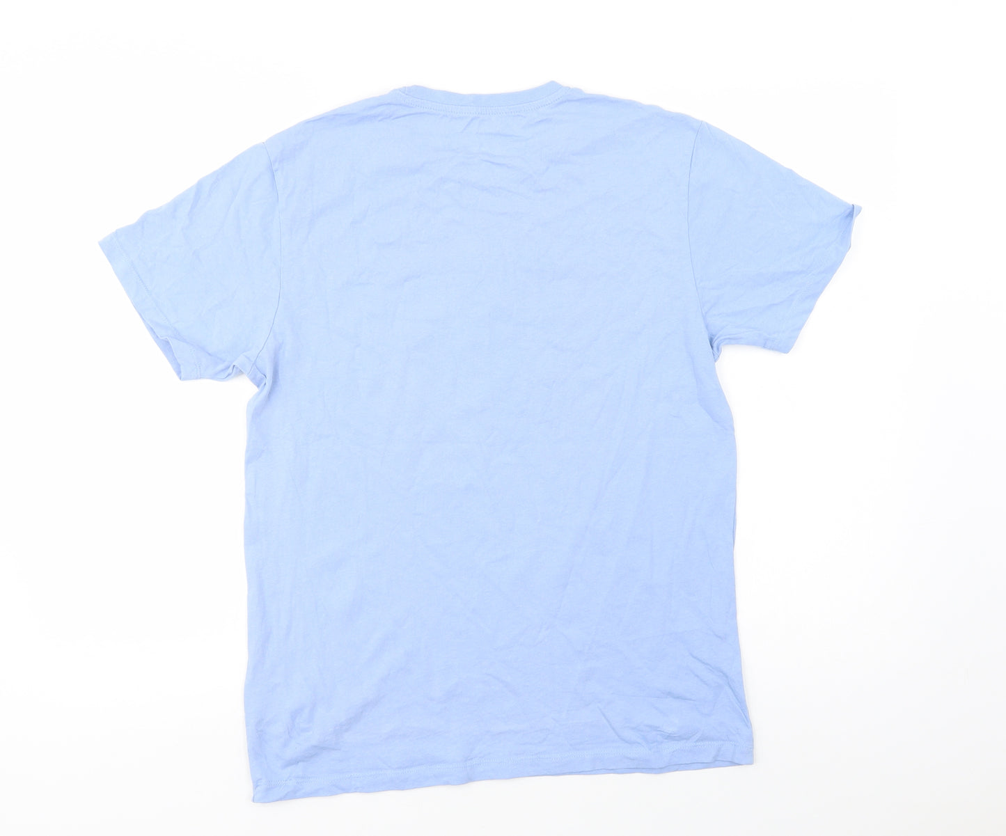 Primark Mens Blue  Cotton  T-Shirt Size M Crew Neck  - NYC