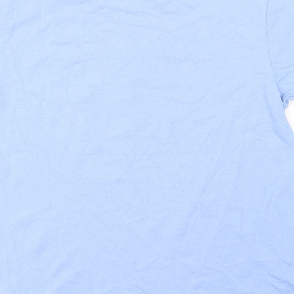 Primark Mens Blue  Cotton  T-Shirt Size M Crew Neck  - NYC