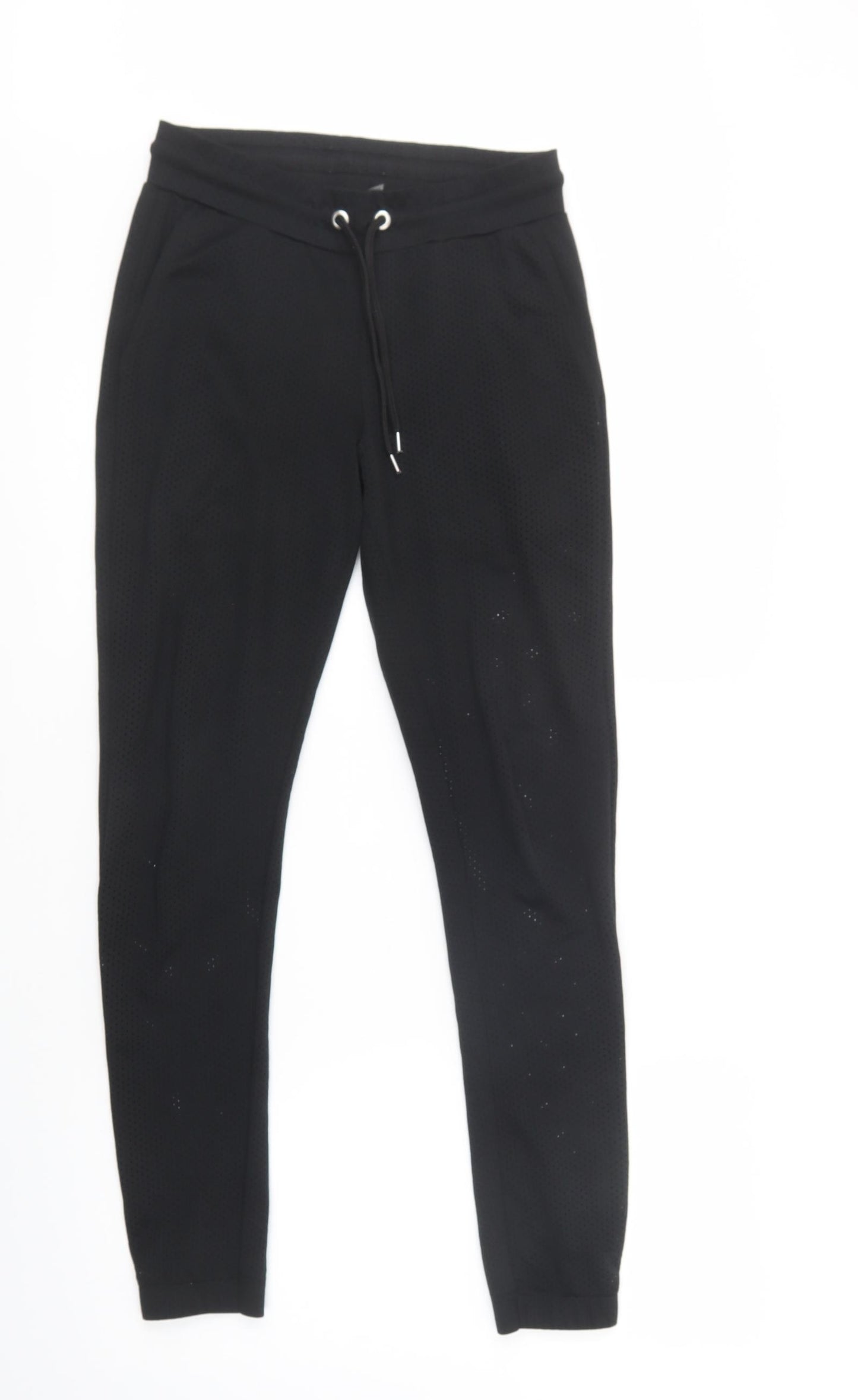 ASOS Mens Black  Polyester Jogger Trousers Size XS L30 in Regular Drawstring