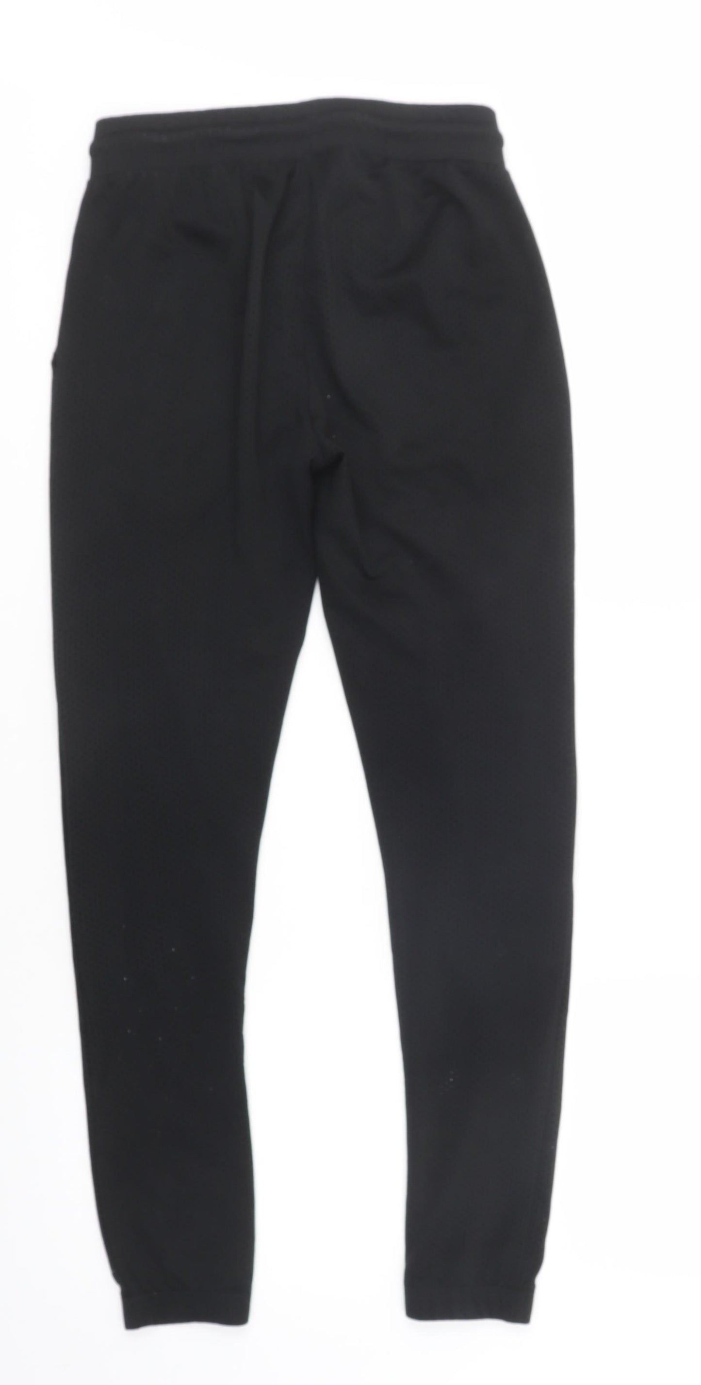 ASOS Mens Black  Polyester Jogger Trousers Size XS L30 in Regular Drawstring