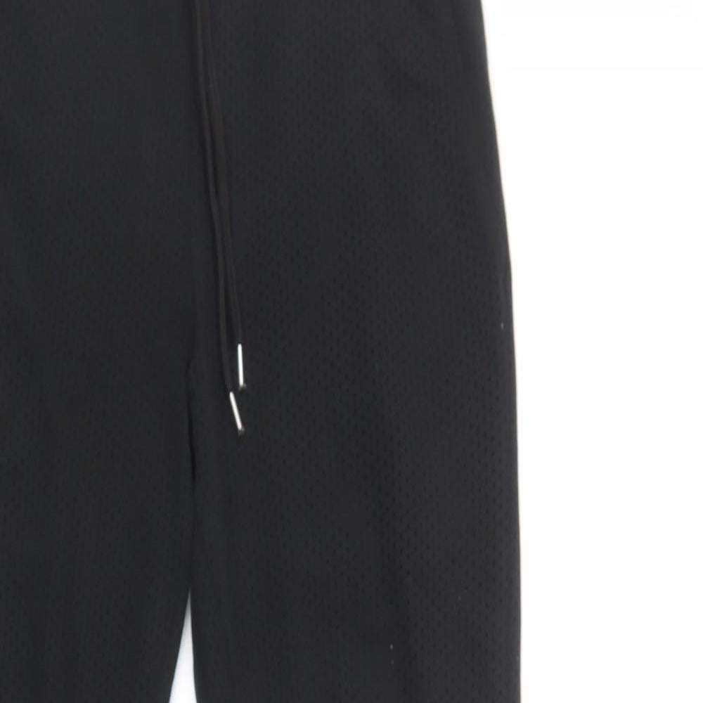 ASOS Mens Black  Polyester Jogger Trousers Size XS L30 in Regular Drawstring