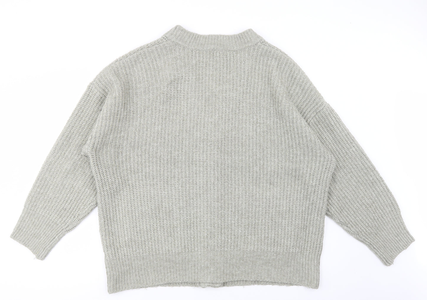 Primark Womens Green V-Neck  Polyester Cardigan Jumper Size XL