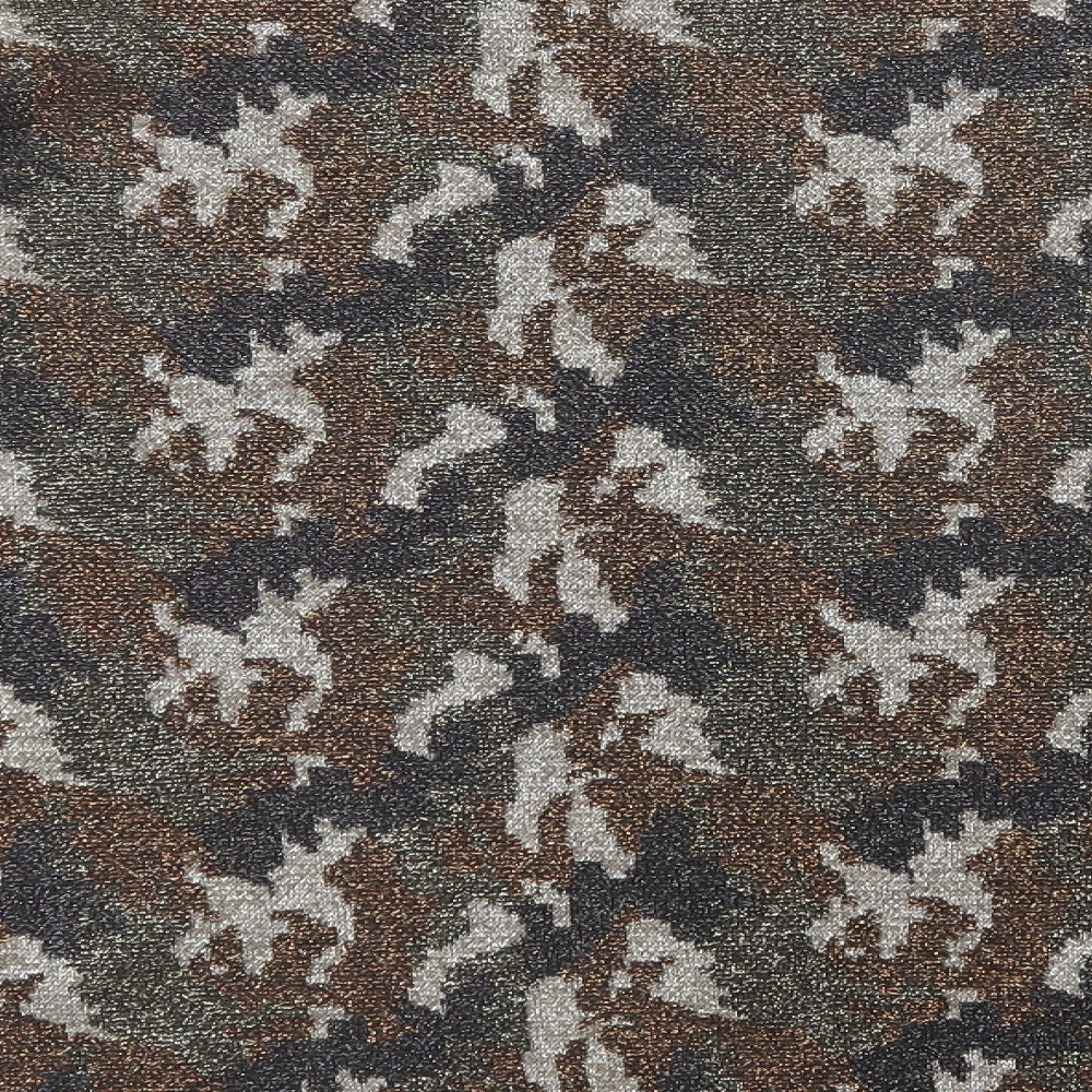 NEXT Womens Brown Crew Neck Camouflage Polyester Pullover Jumper Size 18