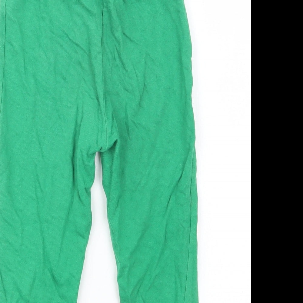Pep & Co Baby Green  Cotton Jogger Trousers Size 18-24 Months  Drawstring - Crocodile