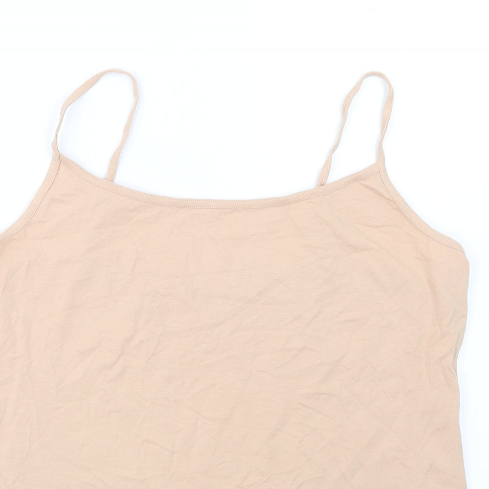 George Womens Beige  Cotton Camisole Tank Size 18 Round Neck