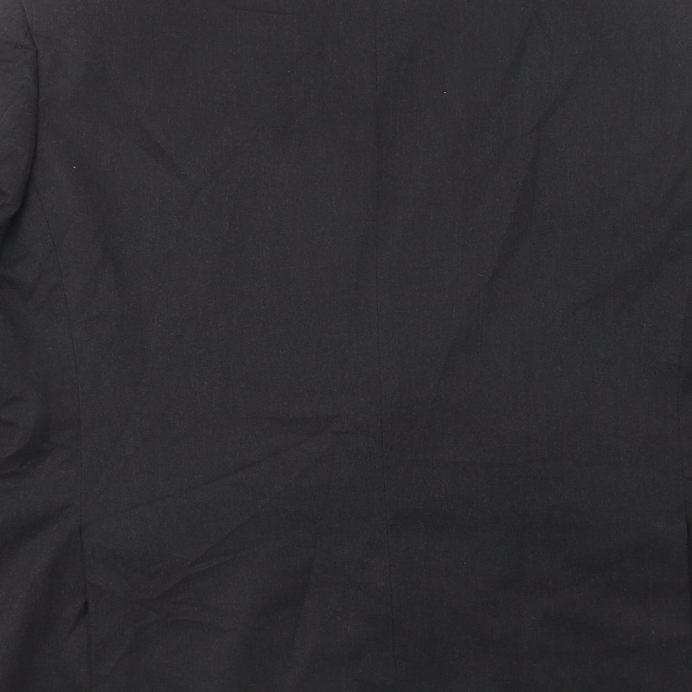 Marks and Spencer Mens Black   Jacket Blazer Size 46  Button