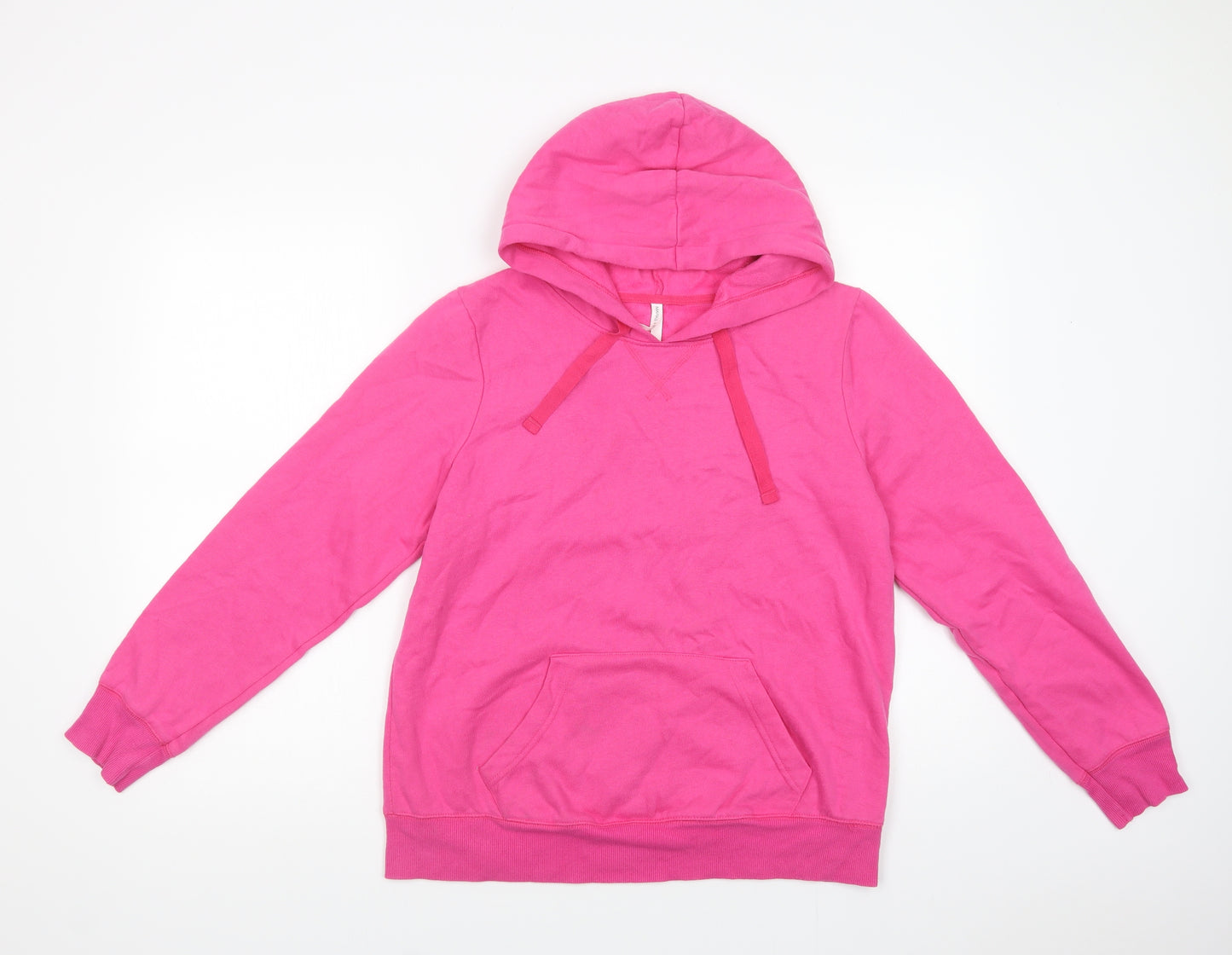 Marks Womens Pink  Cotton Pullover Hoodie Size 16  Pullover