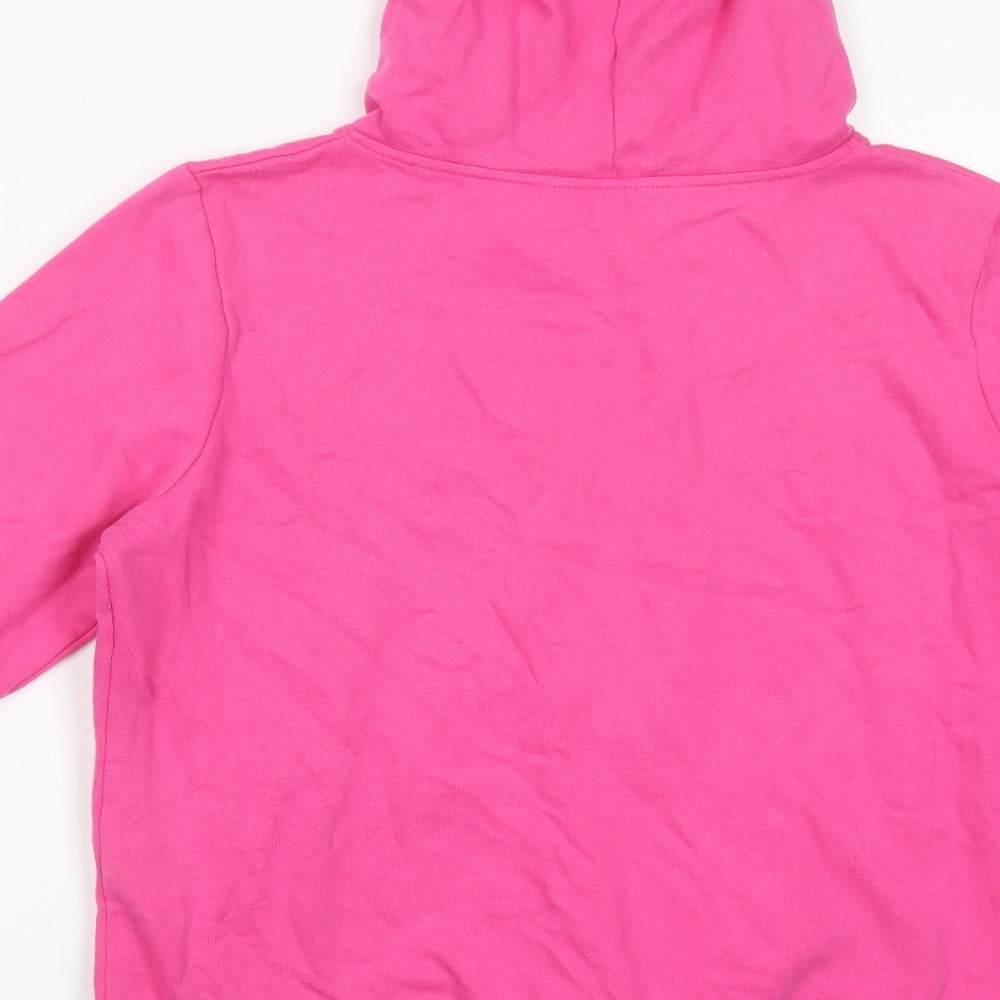 Marks Womens Pink  Cotton Pullover Hoodie Size 16  Pullover