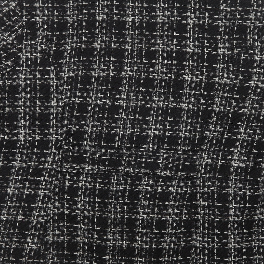 Bonmarché Womens Black Check  Jacket Blazer Size 14  Button