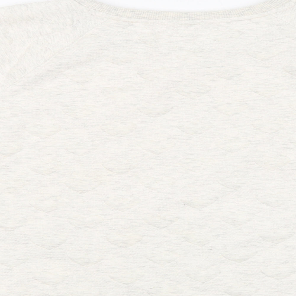 George Womens Beige Geometric Polyester Pullover Sweatshirt Size 20  Pullover - Heart Pattern