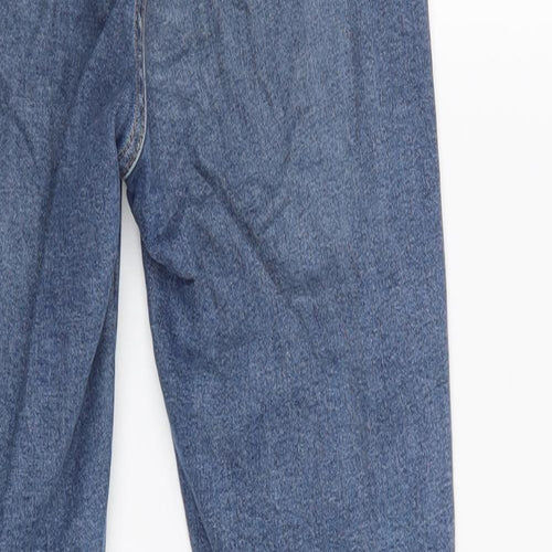 Topshoop Womens Blue  Cotton Skinny Jeans Size 26 L32 in Regular Button