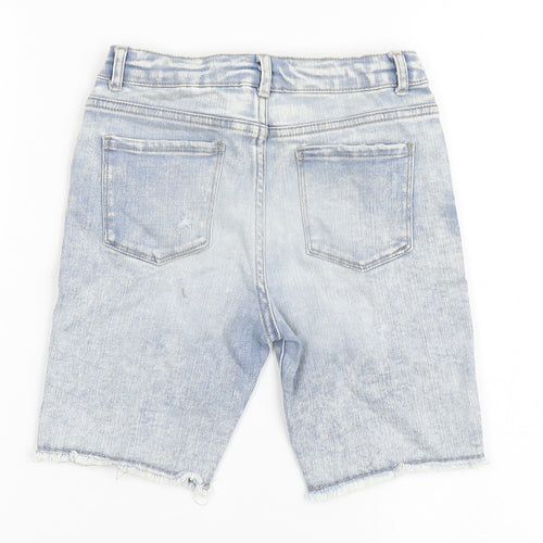 NEXT Boys Blue  Cotton Bermuda Shorts Size 8 Years  Regular Zip
