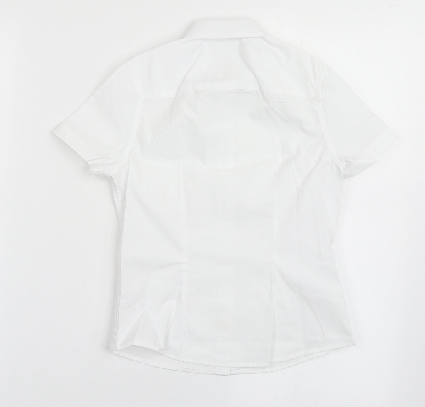 F&F Girls White  Polyester Basic Button-Up Size 6-7 Years Collared Button - School Wear