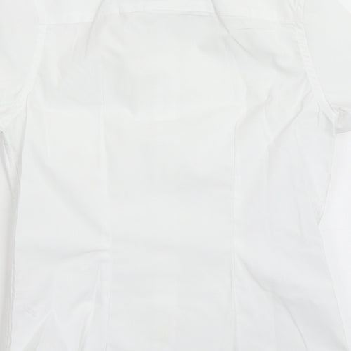 F&F Girls White  Polyester Basic Button-Up Size 6-7 Years Collared Button - School Wear