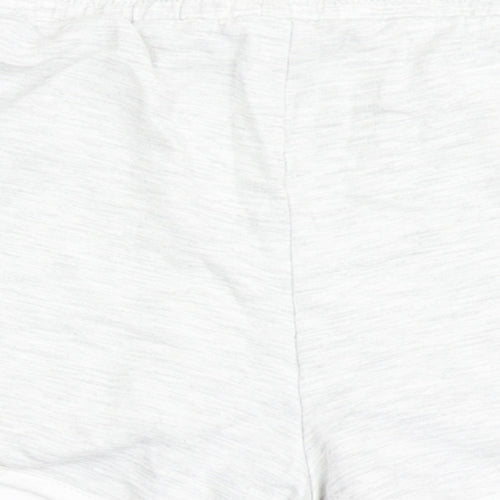 Dunnes Stores Womens Grey  Cotton Hot Pants Shorts Size 25 in  Regular Drawstring