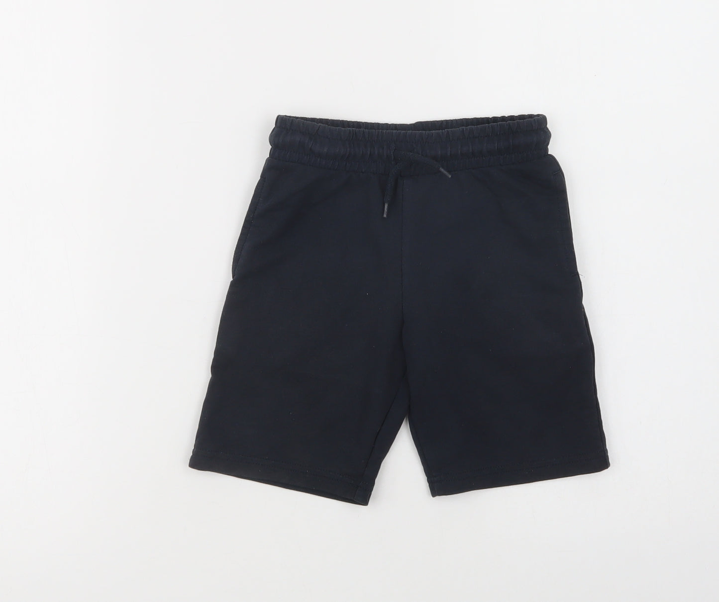 Dunnes Stores Boys Blue  Cotton Sweat Shorts Size 5-6 Years  Regular Drawstring