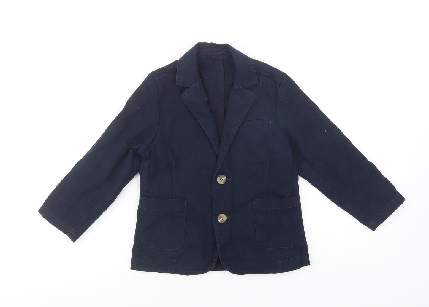 NEXT Boys Blue   Jacket Blazer Size 3-4 Years  Button