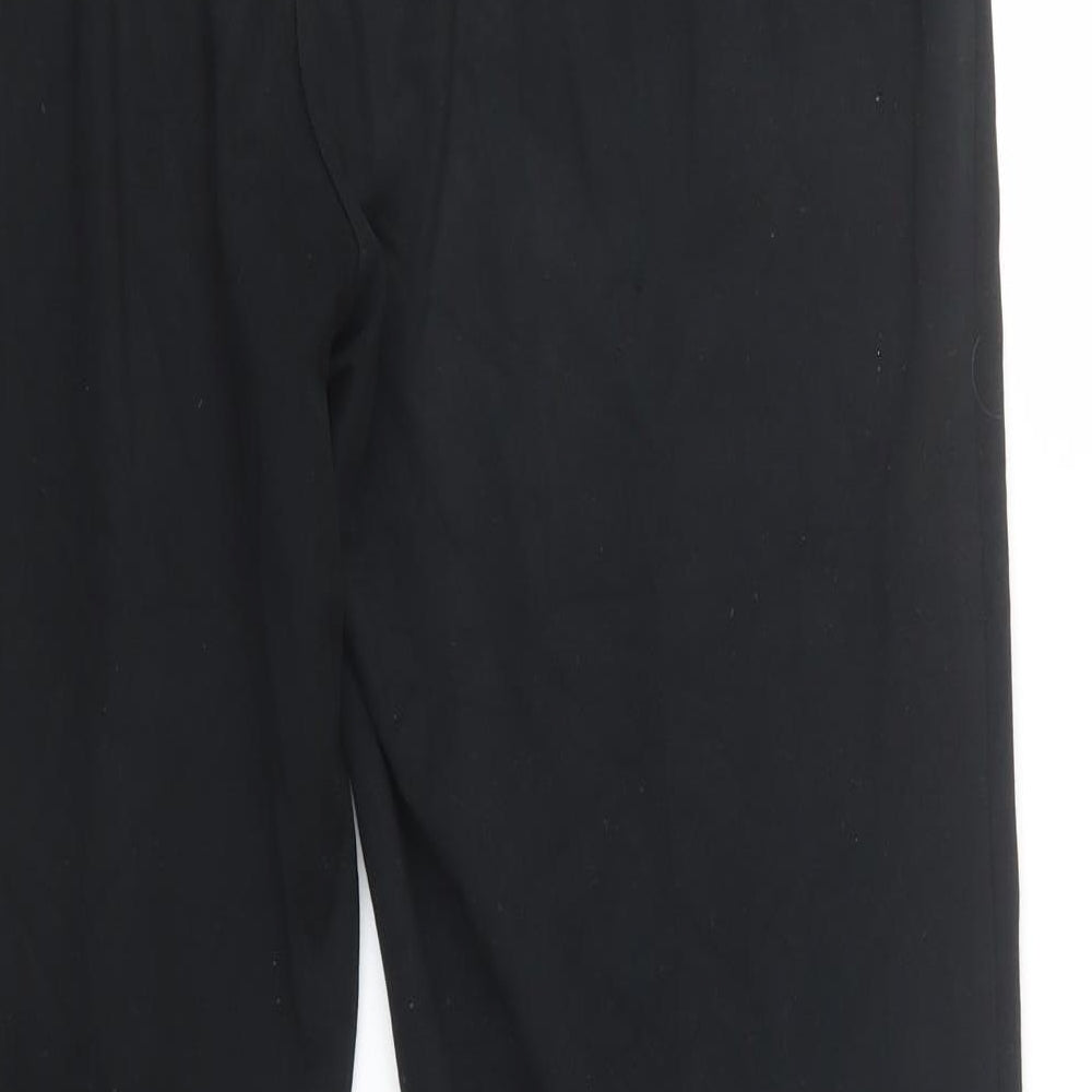 Marks and Spencer Womens Black  Viscose  Lounge Pants Size 12