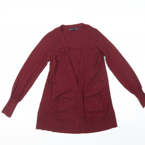Marks and Spencer Womens Purple V-Neck  Viscose Cardigan Jumper Size XS