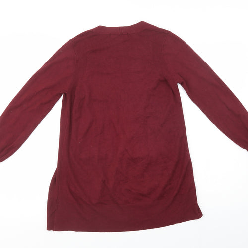 Marks and Spencer Womens Purple V-Neck  Viscose Cardigan Jumper Size XS