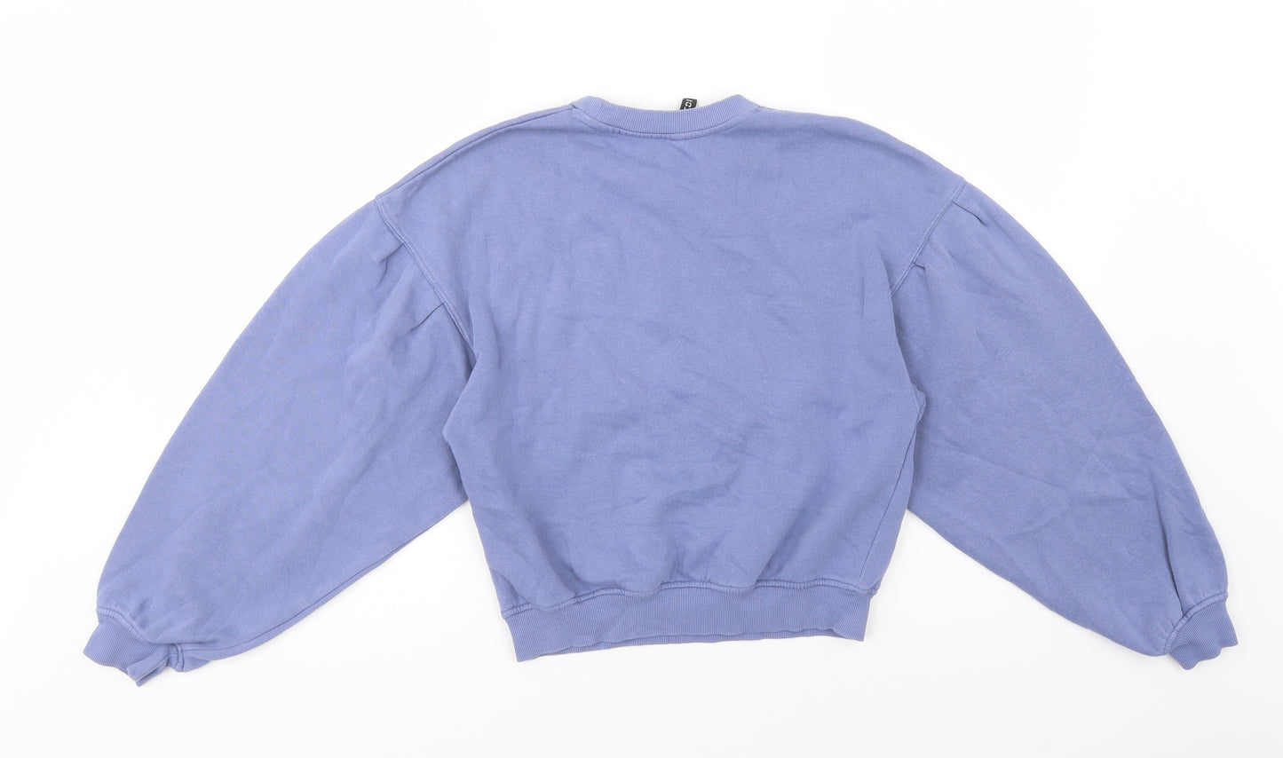 H&M Womens Blue  Cotton Pullover Sweatshirt Size S  Pullover