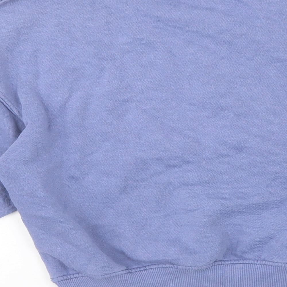 H&M Womens Blue  Cotton Pullover Sweatshirt Size S  Pullover