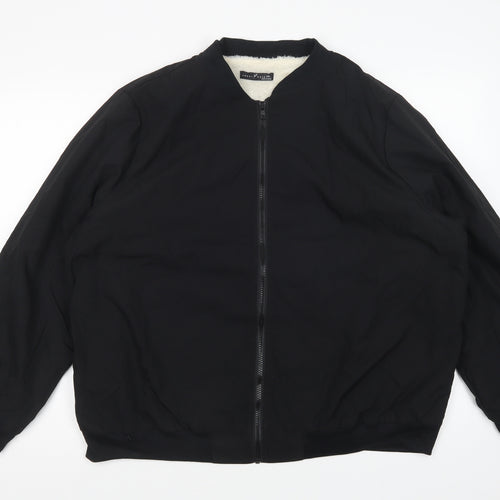 Emery Rose Womens Black   Windbreaker Jacket Size 2XL  Zip - Fluffy Lining