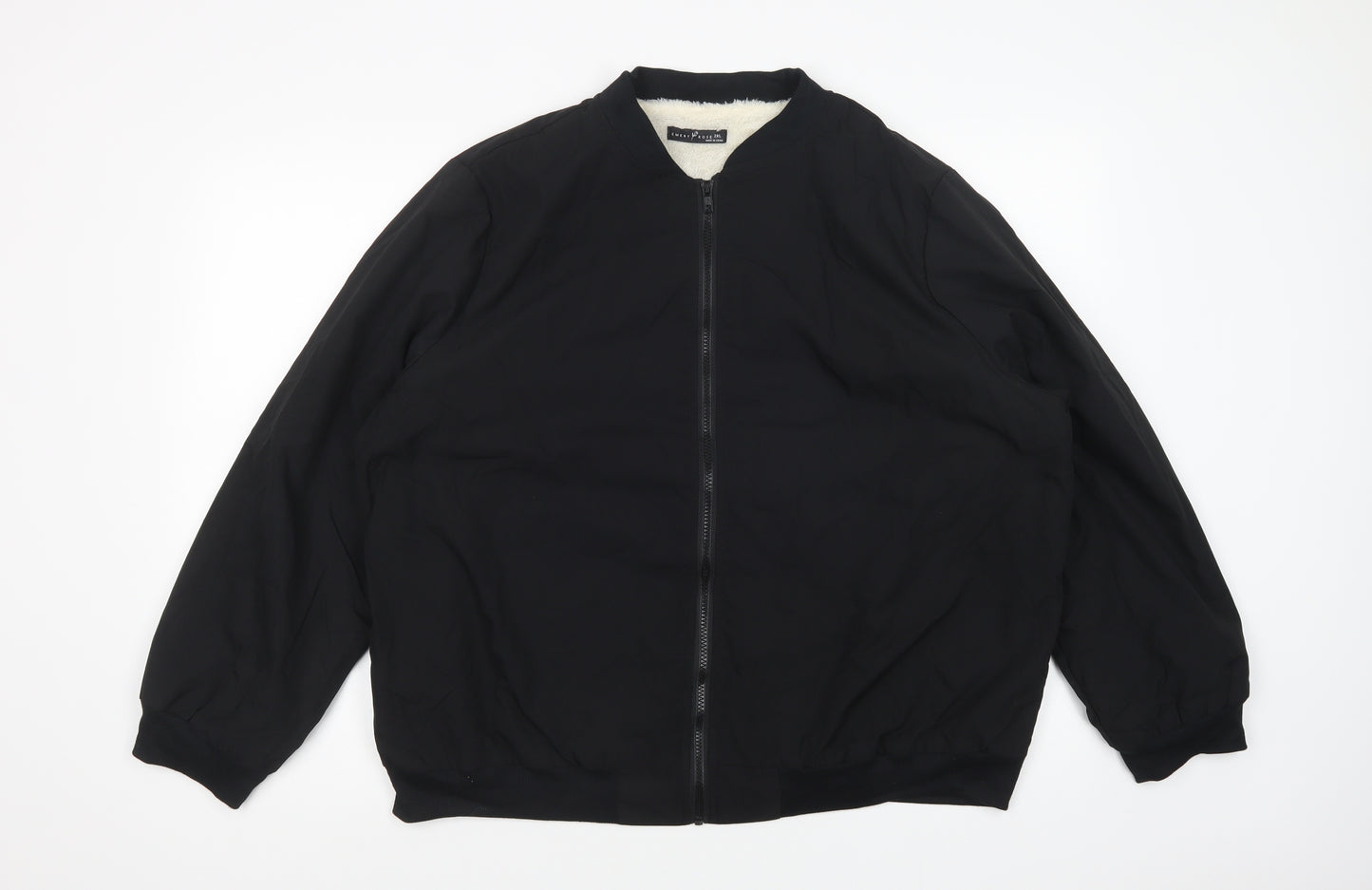 Emery Rose Womens Black   Windbreaker Jacket Size 2XL  Zip - Fluffy Lining